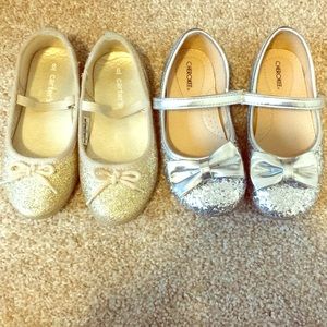 Ballet Flats Gold and Silver Toddler Girl